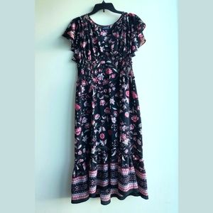 Max Studio Floral Midi Dress Maternity